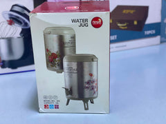 Regal Steel Body Hot And Cold Water Cooler 10 Liter With Temperature Control And Elegant Floral Design