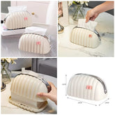 Decorative Shell Tissue Box Case Elegant And Modern Napkin Holder Stylish Daily Use Home And Office Accessory