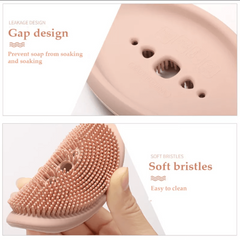 2 in 1 Silicone Soap Holder Double Sided Flexible Multifunctional Bathroom Kitchen Soap | Random Color