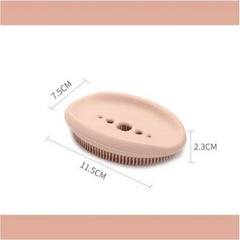 2 in 1 Silicone Soap Holder Double Sided Flexible Multifunctional Bathroom Kitchen Soap | Random Color