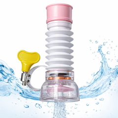 Single Layer Fan Faucet Anti-Water Splash Filter – 360° Telescopic Flexible Kitchen Sink Water Purifier Aerator Head