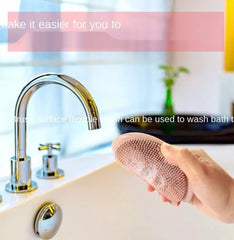 2 in 1 Silicone Soap Holder Double Sided Flexible Multifunctional Bathroom Kitchen Soap | Random Color