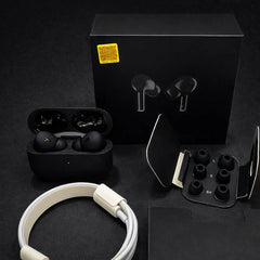 Original Black Pro 2 Box Pack Wireless Earbuds with All Accessories – Black
